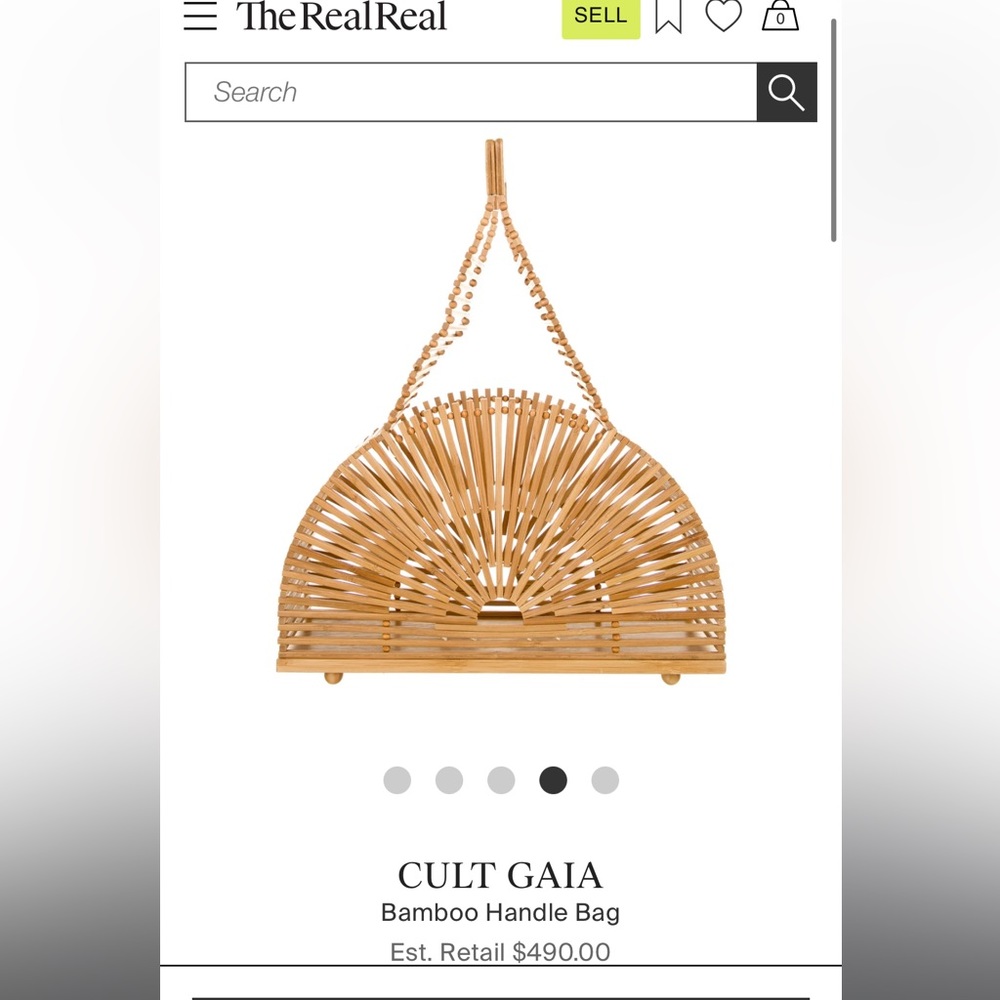 Cult Gaia Bamboo Bag with handle - Picture 8 of 9